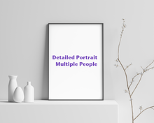 Load image into Gallery viewer, Detailed Portrait - Multiple People