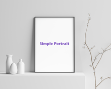 Load image into Gallery viewer, Simple Digital Portrait