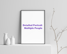 Load image into Gallery viewer, Detailed Portrait - Multiple People
